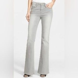 Frame Le High Flare Grey Jeans Denim 27 bell Bottom Gray wide leg